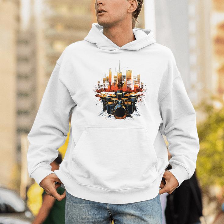 Drumset Drum Kit Music Drummer Drumming Raglan Baseball Tee Men Hoodie Drumset Drum Kit Music Drummer Drumming Raglan Baseball Tee Men Hoodie
