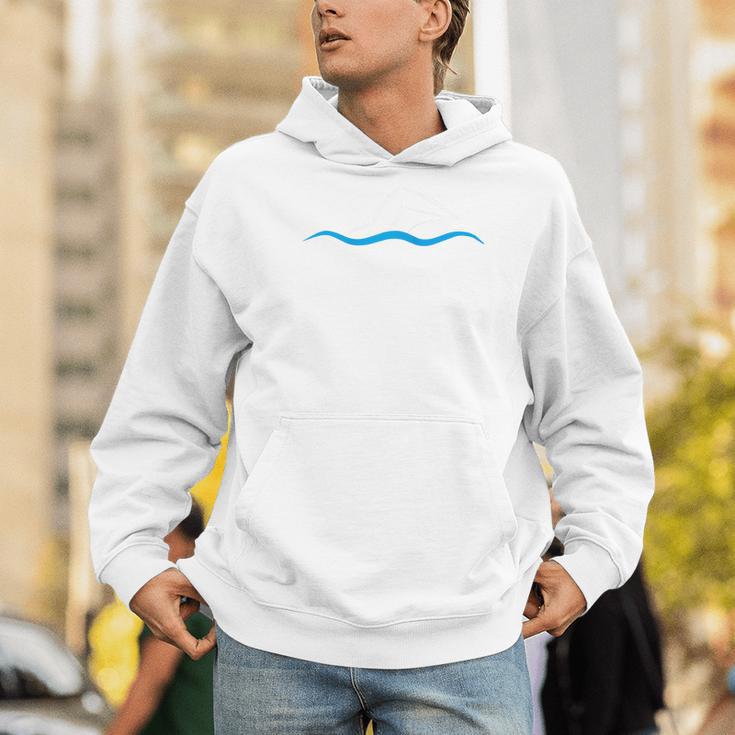 Freestyle Swimming Raglan Baseball Tee Men Hoodie