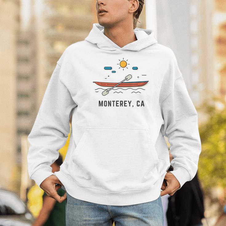 Monterey California Kayak Canoe Paddling Outdoor Men Hoodie