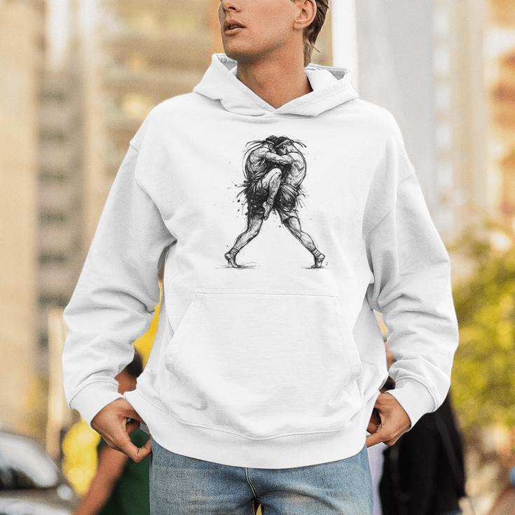 Muay Thai Kickboxing Nak Muay Thai Boxing Fighter Men Hoodie
