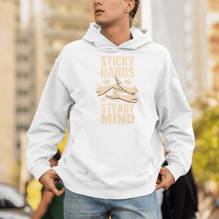 Sticky Hands Steady Mind Muay Thai Boxing Men Hoodie Sticky Hands Steady Mind Muay Thai Boxing Men Hoodie