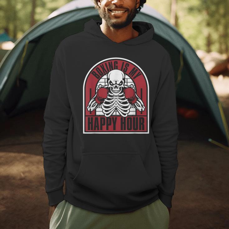 Boxing Is My Happy Hour Muay Thai Kickboxer Fan Boxing Men Hoodie Boxing Is My Happy Hour Muay Thai Kickboxer Fan Boxing Men Hoodie