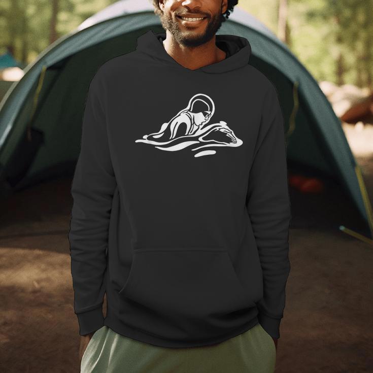 Breaststroke Swimming Stylized Design For Swimmers Men Hoodie Breaststroke Swimming Stylized Design For Swimmers Men Hoodie