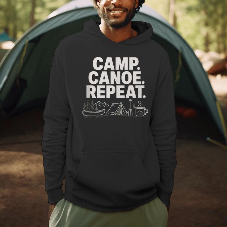 Camp Canoe Repeat Outdoor Adventure Men Hoodie Camp Canoe Repeat Outdoor Adventure Men Hoodie