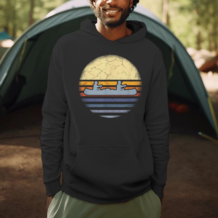 Canoe Canoeing Vintage Sunset Men Hoodie Canoe Canoeing Vintage Sunset Men Hoodie