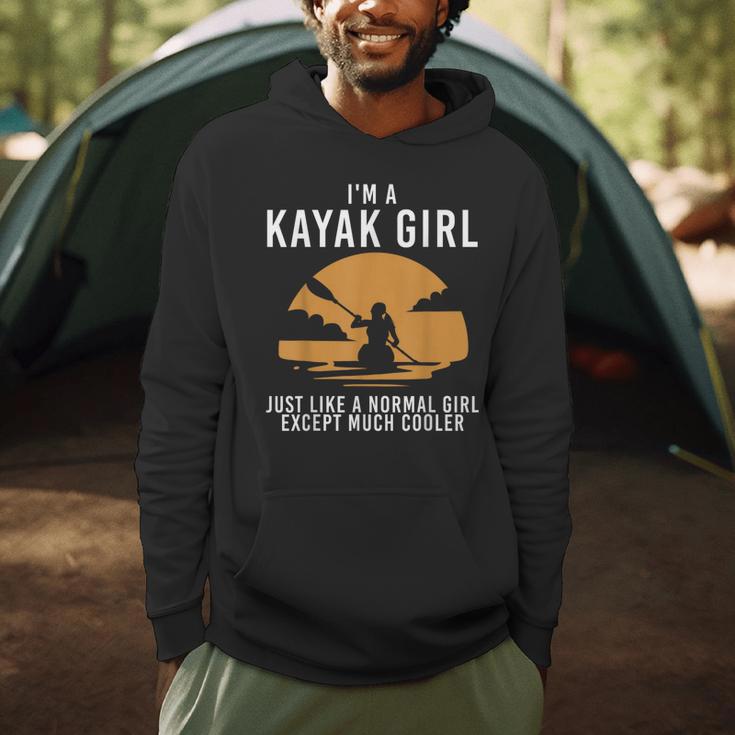 Cool Kayak For Women Girls Kayaker Canoe Kayaking Paddle Oar Men Hoodie