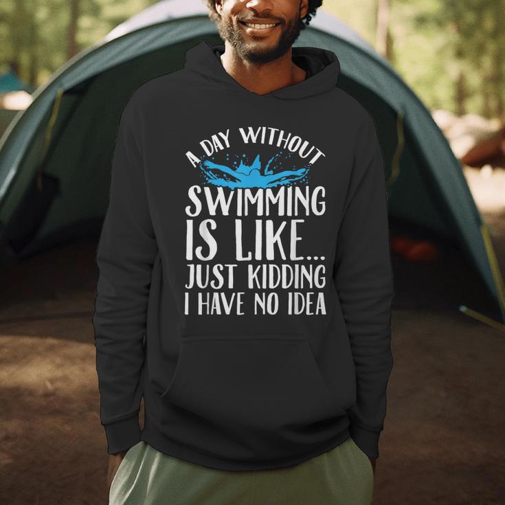 A Day Without Swimming Is Like Swimming Swimmer T-Shirt Men Hoodie
