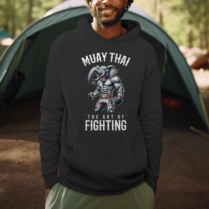 Elephant Muay Thai Kickboxing And Elephant Thai Boxing Men Hoodie Elephant Muay Thai Kickboxing And Elephant Thai Boxing Men Hoodie