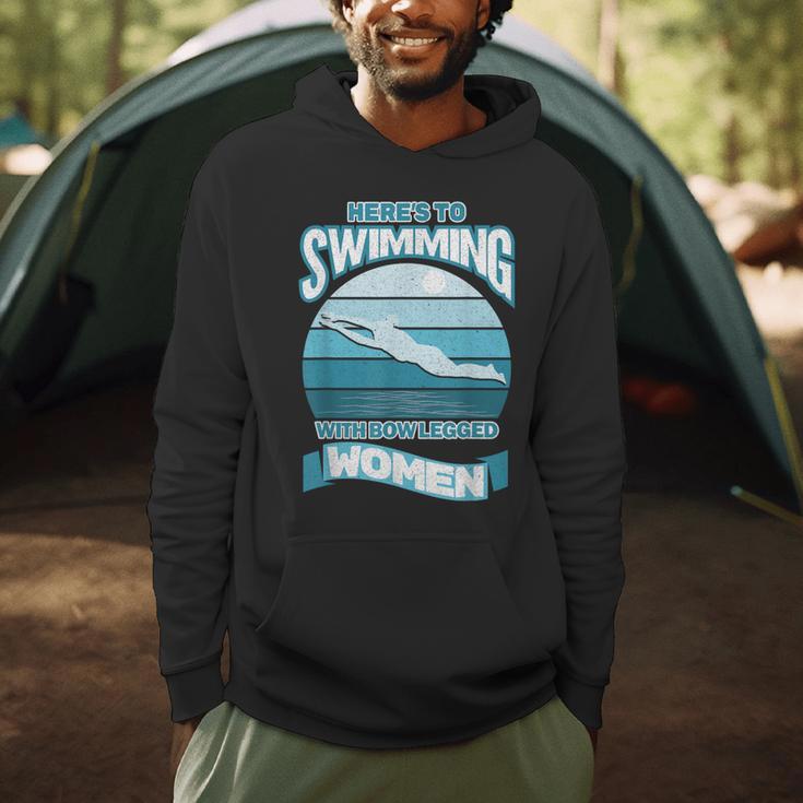 Here's To Swimming With Bow Legged Women Distressed Look Men Hoodie Here's To Swimming With Bow Legged Women Distressed Look Men Hoodie