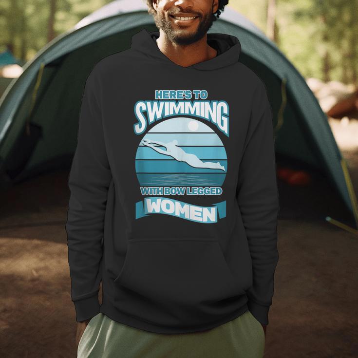 Here's To Swimming With Bow Legged Women Vintage Style Men Hoodie Here's To Swimming With Bow Legged Women Vintage Style Men Hoodie