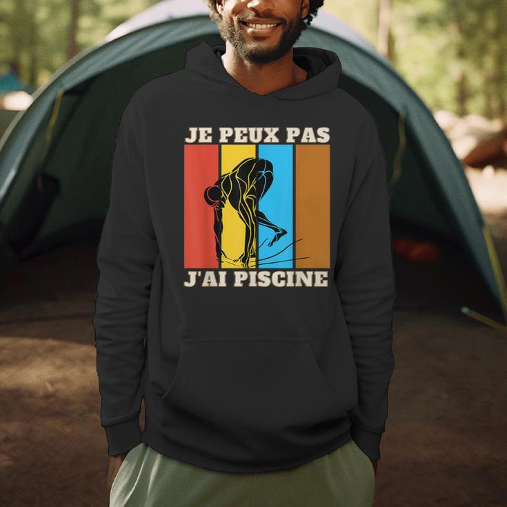 Je Peux Pas J'Ai Piscine Swimming Humour Retro Swimming Pool Men Hoodie Je Peux Pas J'Ai Piscine Swimming Humour Retro Swimming Pool Men Hoodie