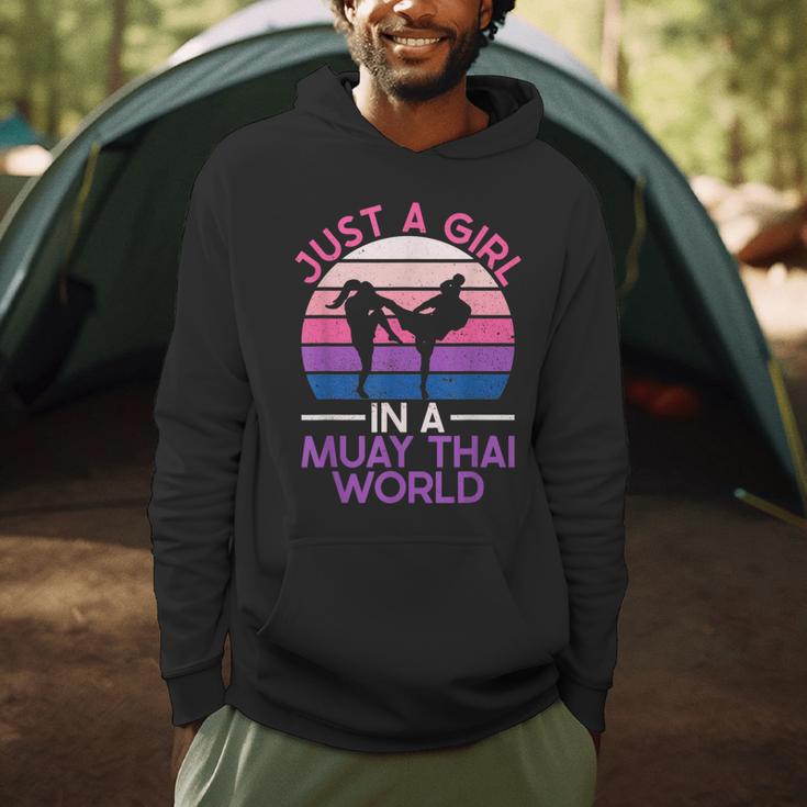 Just A Girl In A Muay Thai World Muay Thai Boxing Men Hoodie