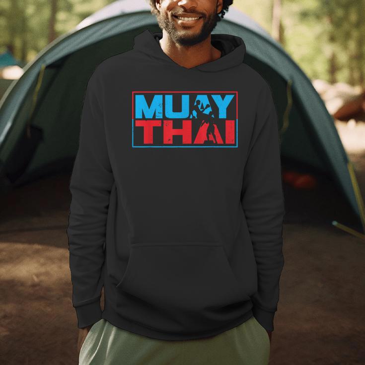 Muay Thai Fighter Boxing Martial Arts Hobby Men Hoodie