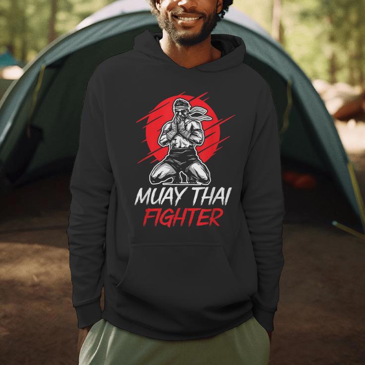 Muay Thai Fighter Martial Arts Boxing Hobby Men Hoodie