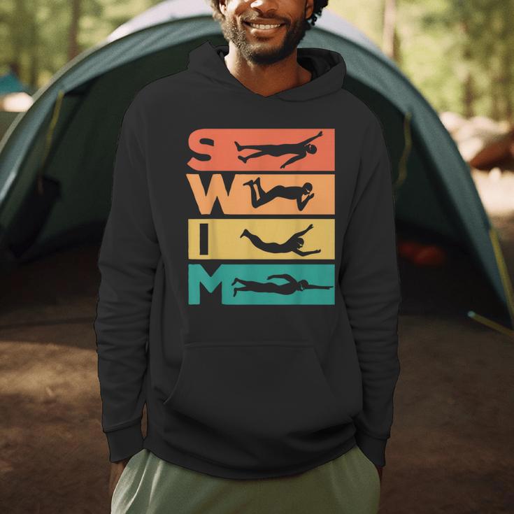 Retro Vintage Swimming For Swimmers Men Hoodie Retro Vintage Swimming For Swimmers Men Hoodie