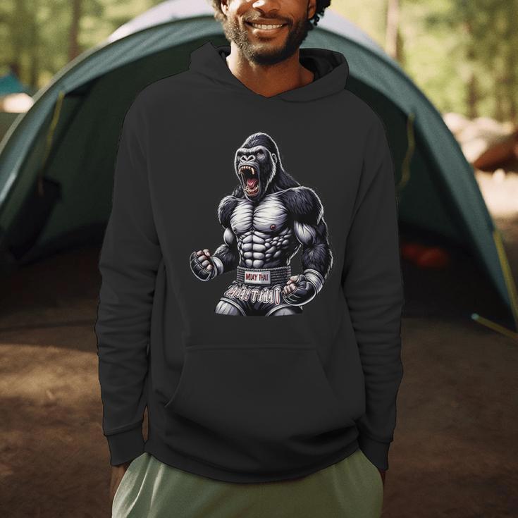 Strong Muay Thai Gorilla Thai Boxing And Fighting Men Hoodie Strong Muay Thai Gorilla Thai Boxing And Fighting Men Hoodie