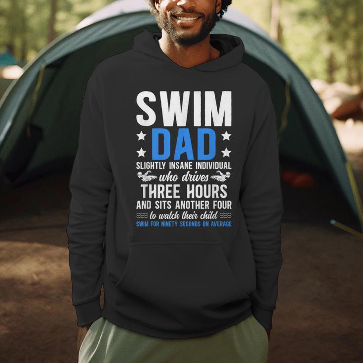 Swim Dad Definition Dad Of A Swimmer Father Swimming Dad Men Hoodie