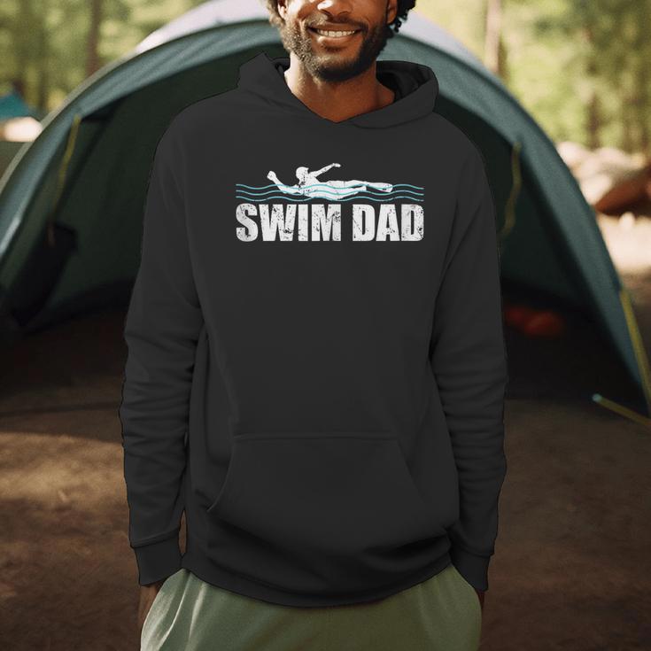 Swim Dad Support Swimming Father Sport Men Hoodie Swim Dad Support Swimming Father Sport Men Hoodie