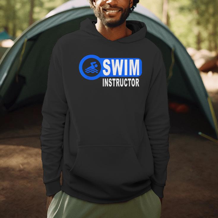 Swim Instructor Swimming Teacher Swimmer In Pool Graphic Art Men Hoodie Swim Instructor Swimming Teacher Swimmer In Pool Graphic Art Men Hoodie