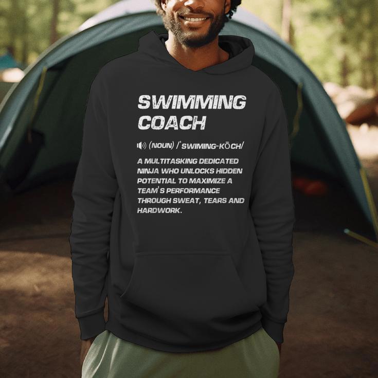 Swimming Coach Definition Swimming Instructor Men Hoodie