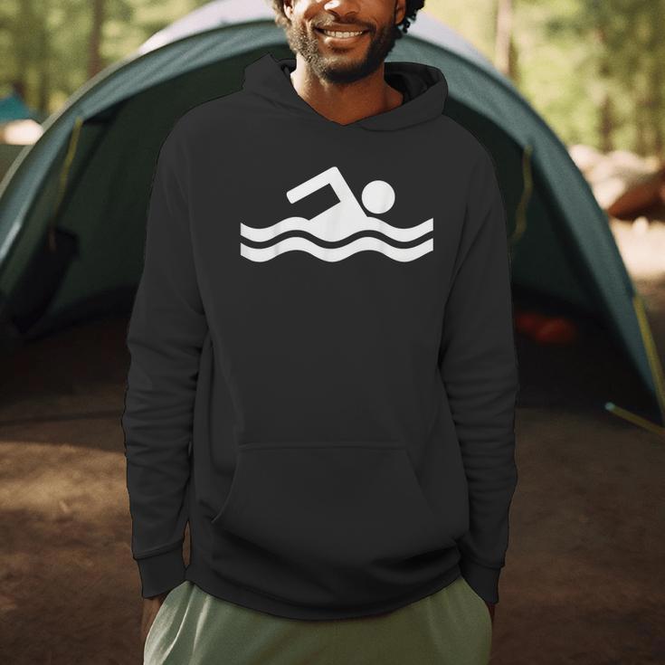 Swimming Symbol Men Hoodie Swimming Symbol Men Hoodie