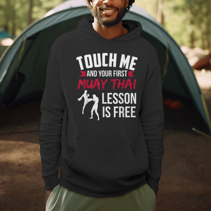 Touch Me And Your First Muay Thai Lesson Is Free Men Hoodie Touch Me And Your First Muay Thai Lesson Is Free Men Hoodie