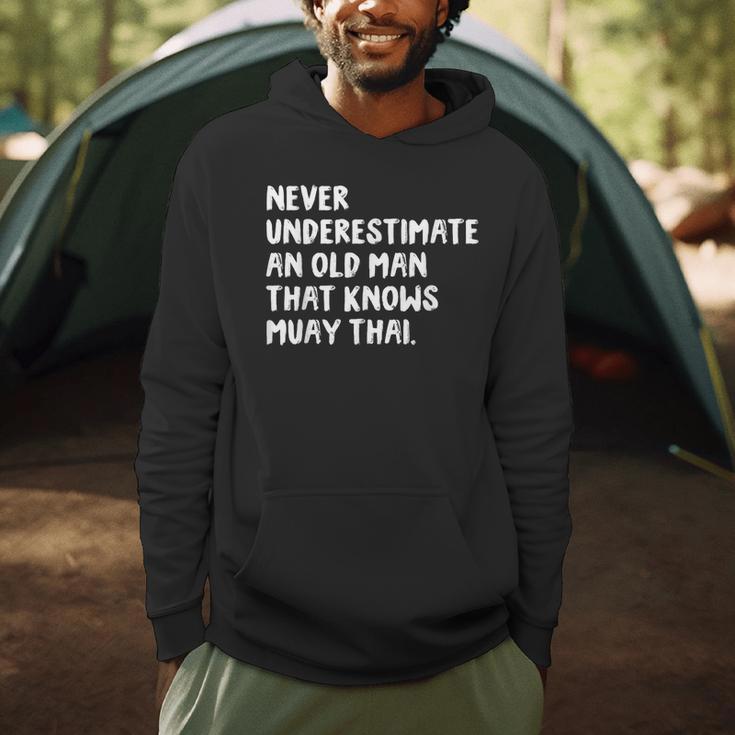 Never Underestimate An Old Man That Knows Muay Thai Men Hoodie Never Underestimate An Old Man That Knows Muay Thai Men Hoodie