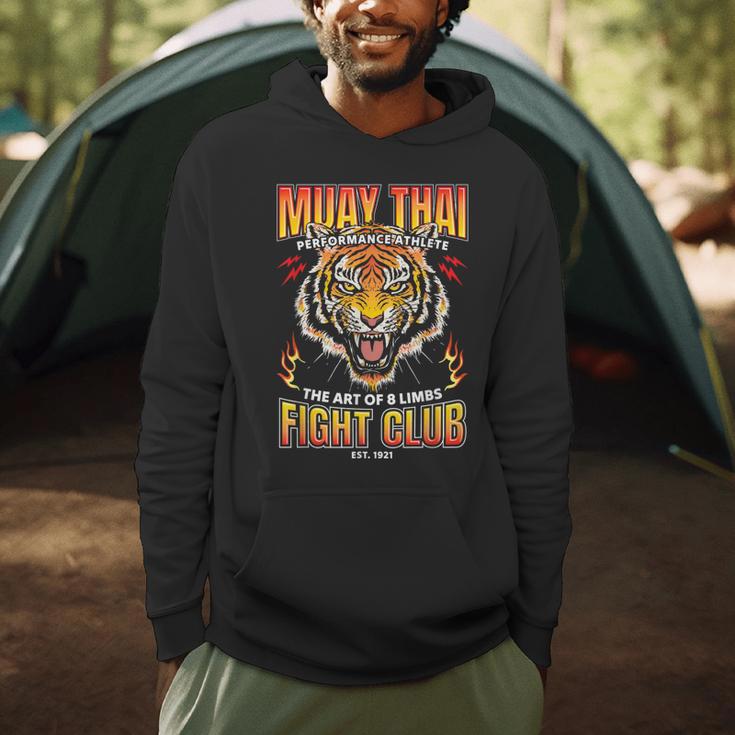 Vintage Muay Thai Twin Tiger Art Of 8 Limbs Men Hoodie