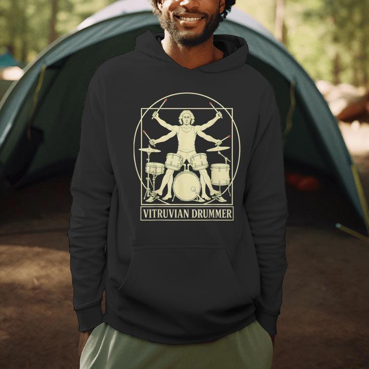 Vitruvian Drummer Drum Kit Music Lover Musician Men Men Hoodie Vitruvian Drummer Drum Kit Music Lover Musician Men Men Hoodie
