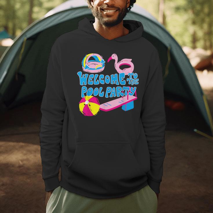 Welcome To The Pool Party Birthday Summer Family Swimming Men Hoodie Welcome To The Pool Party Birthday Summer Family Swimming Men Hoodie