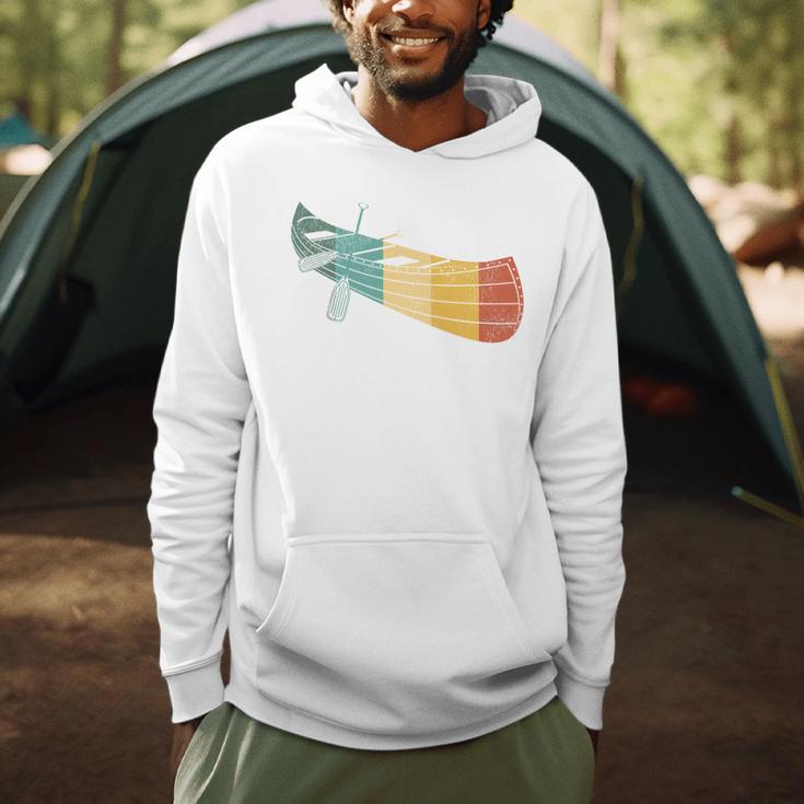 Canoe Canoeing Retro Vintage Men Hoodie
