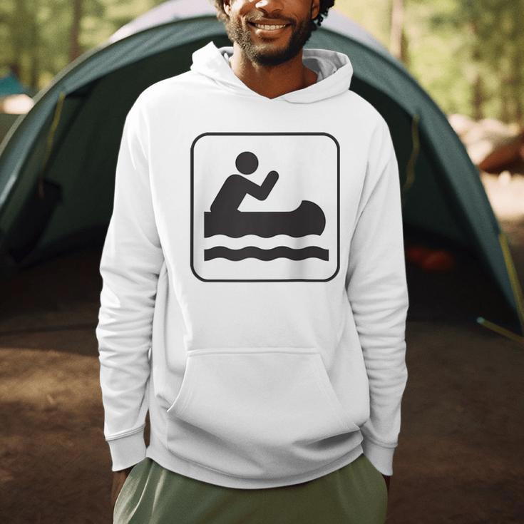 Cool Outdoor Water Sport Canoe Raglan Baseball Tee Men Hoodie