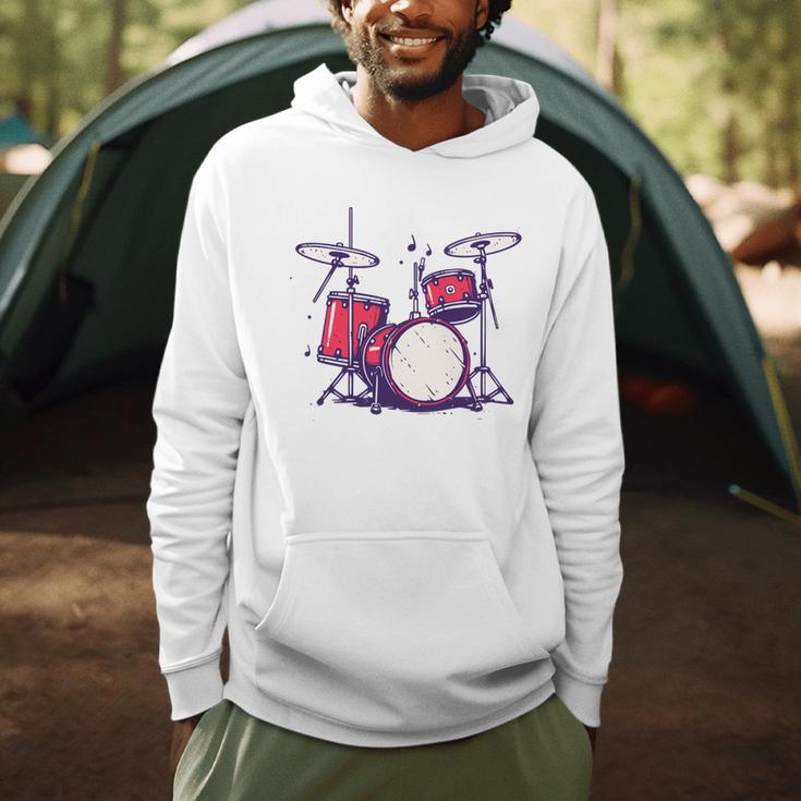 Drum Kit Electronic Drums Sweatshirt Men Hoodie
