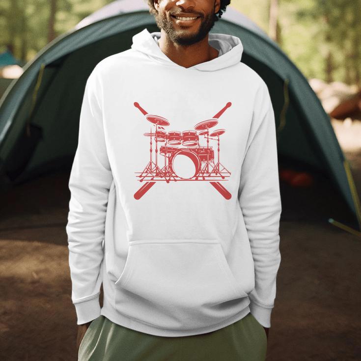 Drum Kit Percussion For Drummer Percussionist Musician Sweatshirt Men Hoodie Drum Kit Percussion For Drummer Percussionist Musician Sweatshirt Men Hoodie