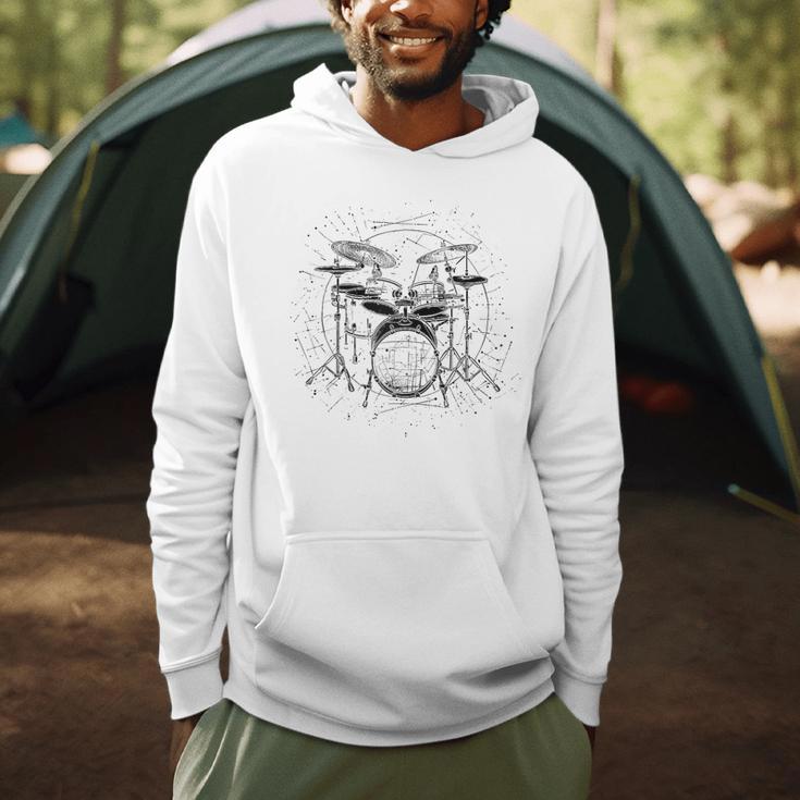 Drum Kit Raglan Baseball Tee Men Hoodie Drum Kit Raglan Baseball Tee Men Hoodie