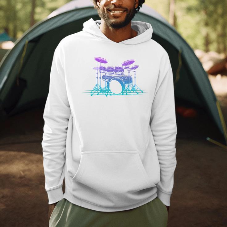 Drum Kit Set Drummer Pullover Men Hoodie