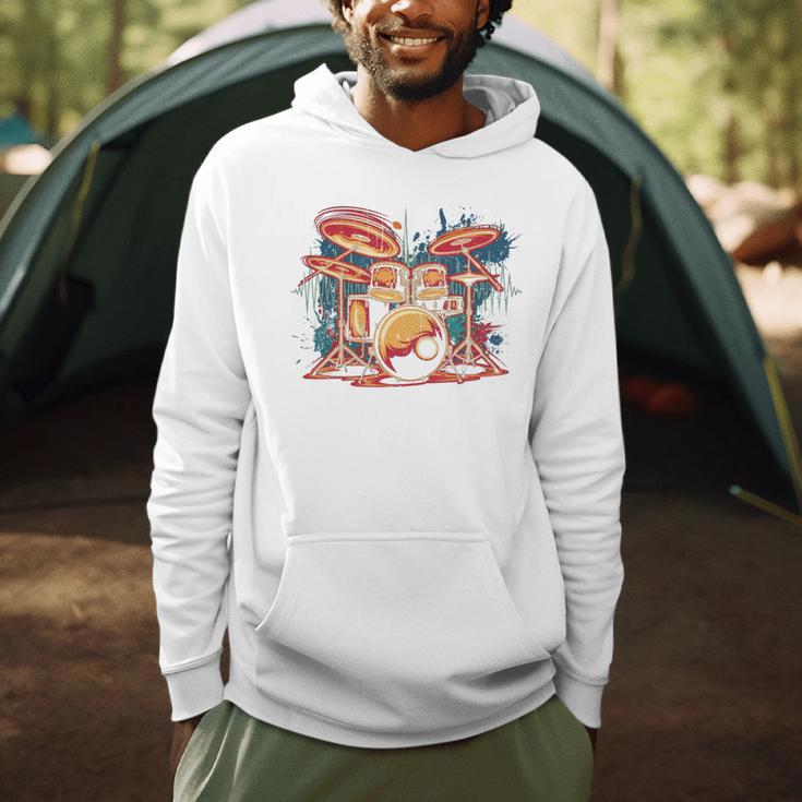Dynamic Drum Kit For Drummers And Rock Music Lovers Sweatshirt Men Hoodie Dynamic Drum Kit For Drummers And Rock Music Lovers Sweatshirt Men Hoodie