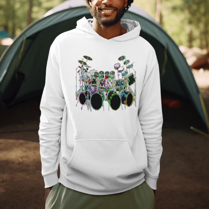 Large Drum Kit With Many Drums Men Hoodie Large Drum Kit With Many Drums Men Hoodie