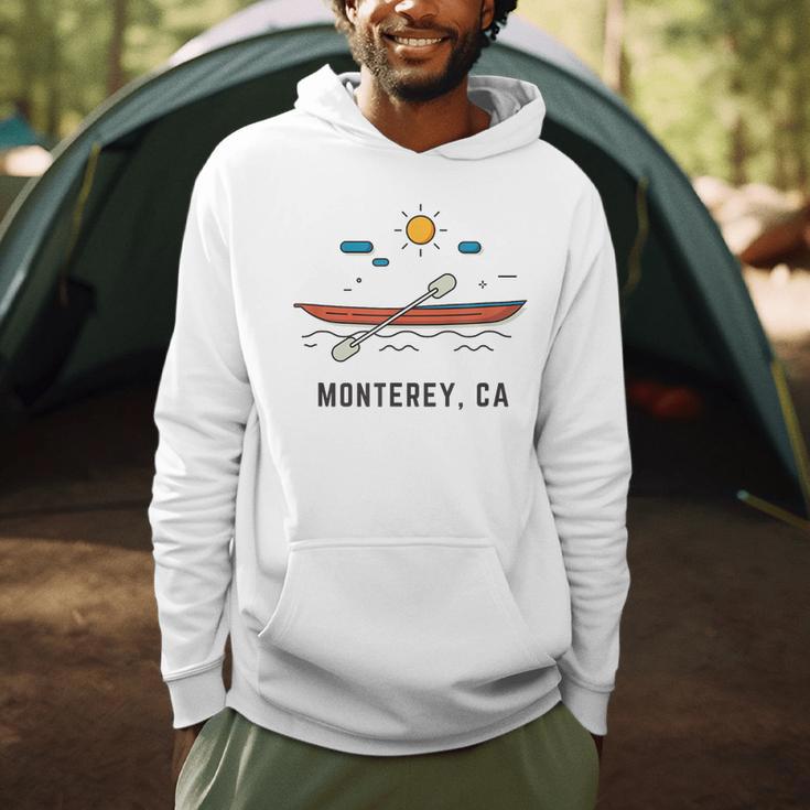 Monterey California Kayak Canoe Paddling Outdoor Men Hoodie