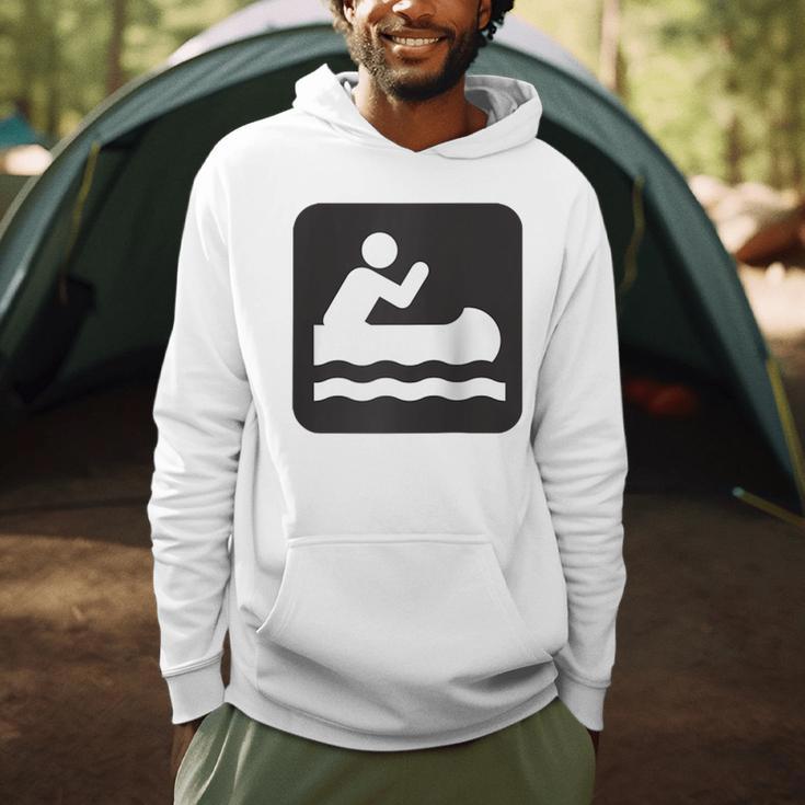 Outdoors Water Sports Canoe Canoeist Raglan Baseball Tee Men Hoodie
