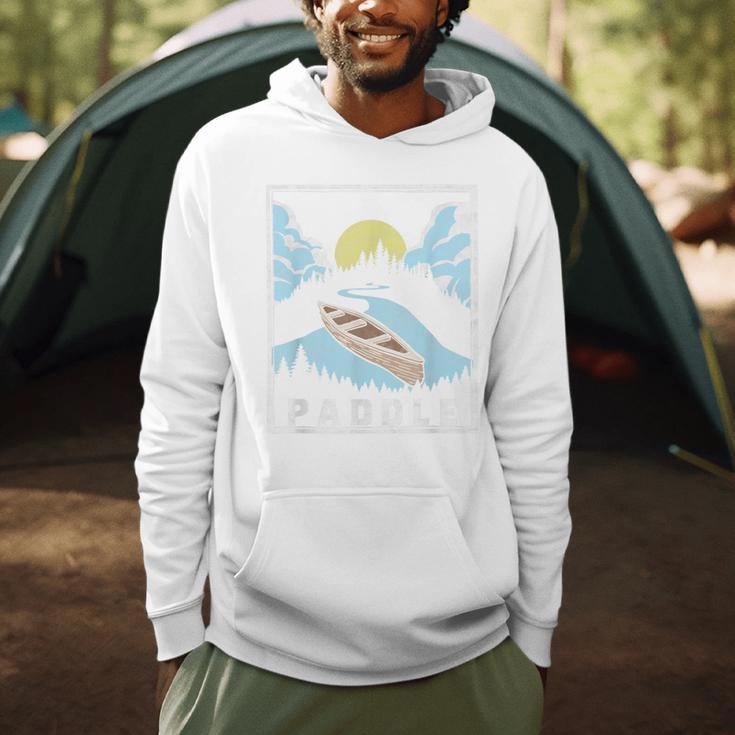 Paddle Retro Style Canoe & Outdoors Simple Canoeing Graphic Men Hoodie Paddle Retro Style Canoe & Outdoors Simple Canoeing Graphic Men Hoodie