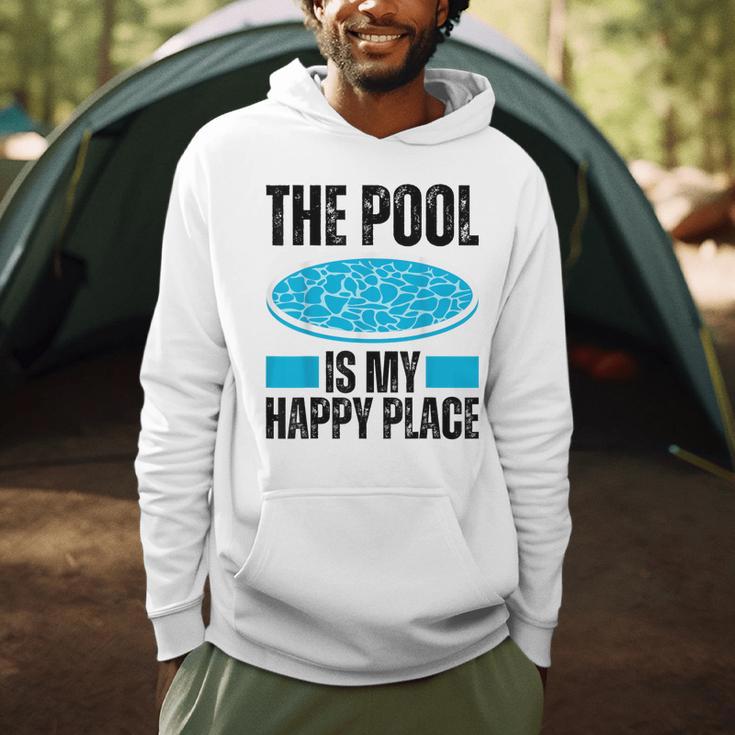 The Pool Is My Happy Place Swimming For Swimmer Men Hoodie The Pool Is My Happy Place Swimming For Swimmer Men Hoodie