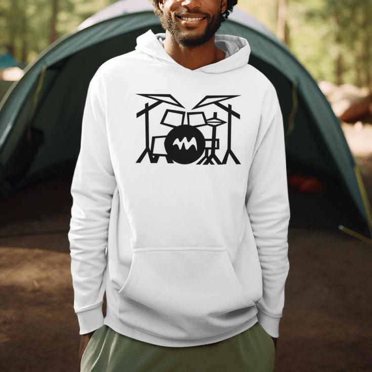 Retro Drum Kit Men Hoodie