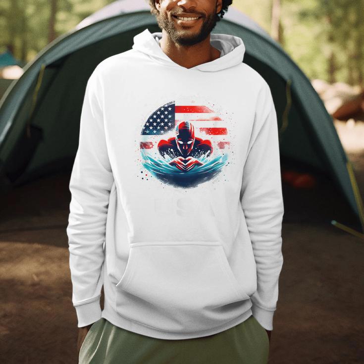 Swimming United States American Swimming Apparel Swimming Men Hoodie Swimming United States American Swimming Apparel Swimming Men Hoodie