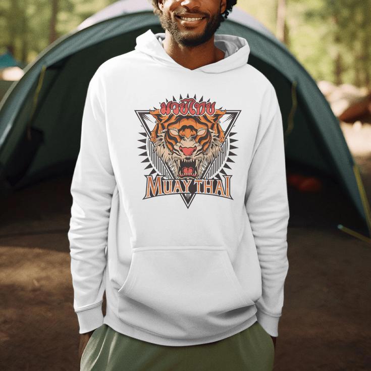 Tigar Muay Thai MMA Vintage Kickboxing Training Men Hoodie