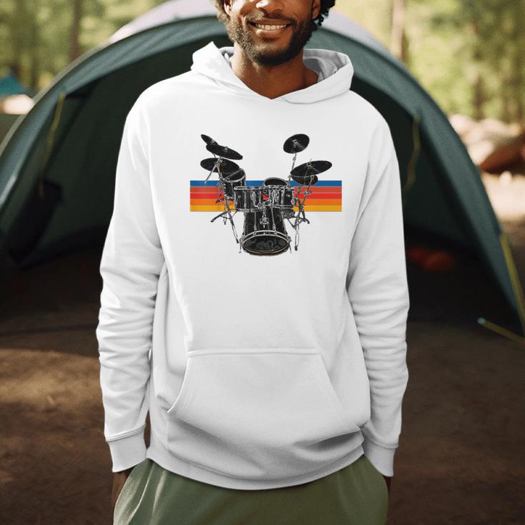 Vintage Drum Kit Drummer Rock Band Drums Men Hoodie Vintage Drum Kit Drummer Rock Band Drums Men Hoodie