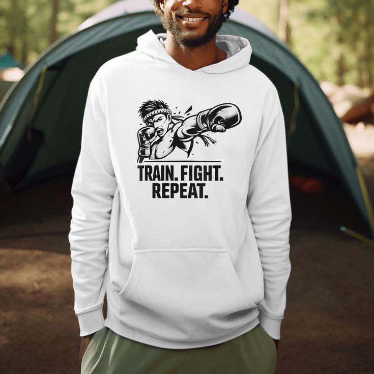 Women's Train Fight Repeat Nak Muay Thai Boxing Fighter Men Hoodie Women's Train Fight Repeat Nak Muay Thai Boxing Fighter Men Hoodie