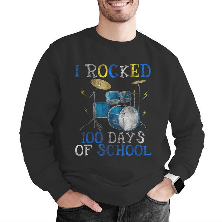 100th Day Of SchoolShirt Happy 100 Days Drum Kit Music Men Graphic Sweatshirt 100th Day Of SchoolShirt Happy 100 Days Drum Kit Music Men Graphic Sweatshirt