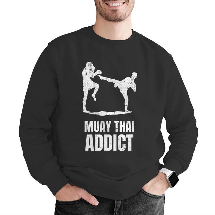 Addicted To Muay Thai Graphic Shirt Men Graphic Sweatshirt Addicted To Muay Thai Graphic Shirt Men Graphic Sweatshirt