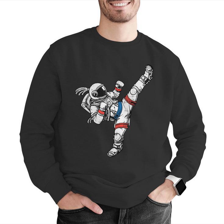 Astronaut Muay Thai Fighter Space Martial Arts Men Women Kid Men Graphic Sweatshirt Astronaut Muay Thai Fighter Space Martial Arts Men Women Kid Men Graphic Sweatshirt